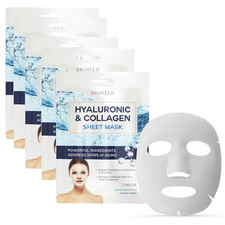 Hyaluronic Acid Collagen Sheet Mask - Hydrating, Anti-Aging, Firming - Dermato