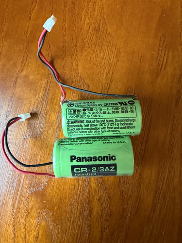 Panasonic CR-2/3AZ Industrial Lithium Battery 3V 2 Pack