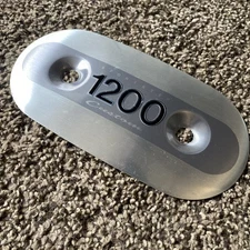 Sportster 1200 Custom Air Cleaner Badge OEM Emblem polished Aluminum