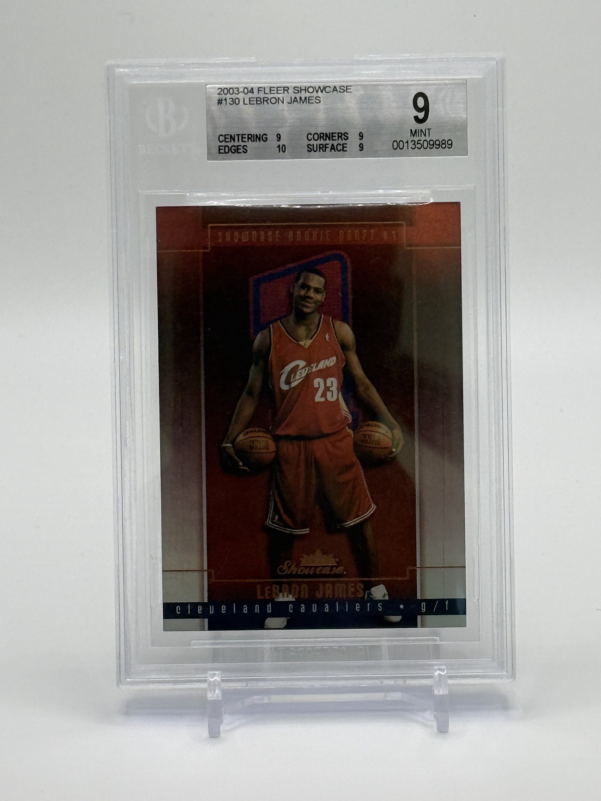 2003-04 Fleer Showcase LeBron James BGS 9 #/1000