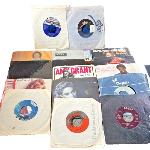 Vintage 80's 45RPM Lot Of 16 Records Madonna U2 Wham Quiet Roit Lionel Ritchie+