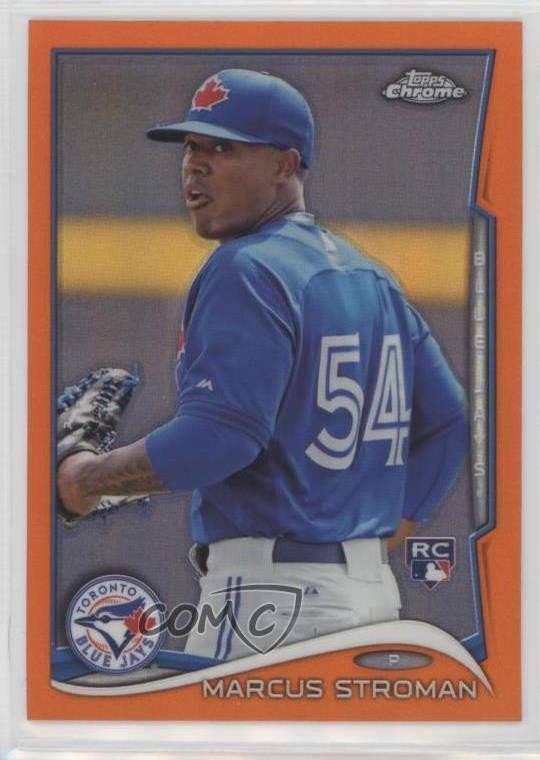 2014 Topps Chrome Orange Refractor Marcus Stroman #76 Rookie RC