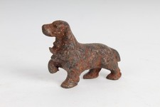 Cocker Spaniel Dog Figurine Rustic Heavy Cast Iron, 4 x 2.75 Inches - Beautiful
