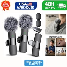 Mini Mic Pro Wireless Lavalier Microphone for iPhone  Android