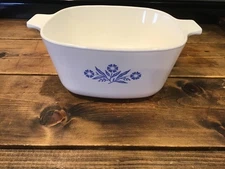 Corning Ware Blue Cornflower Square Casserole  P-1 3/4-B - 1 3/4 Quarts - No Lid