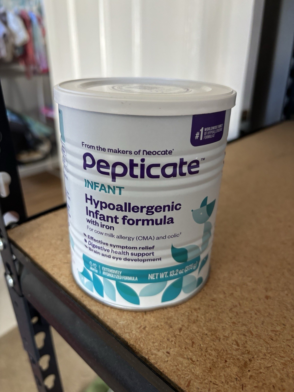 Pepticate Infant Hypoallergenic with Iron, 13.2 oz Exp.7/18/2027