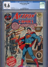 ACTION COMICS #405 NM 9.6 CGC WHITE PAGES ADAMS COVER BATES STORY SWAN ART