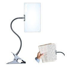 10"x6" Magnifying Glass with Clip Computer Screen Plastic Hands Free Large Ma...