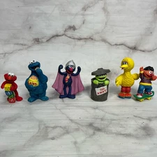 Vintage Enesco Sesame Street Classic Poses Figurines 1993 Elmo Cookie Grouch 