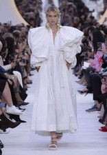 Valentino SS20 runway cape Summer dress in white IT40 UK8 US6 RRP 11000€