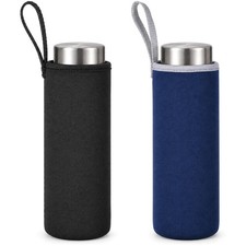 2Pcs Water Bottle Sleeve, 550ml/24oz Water Bottle Covers