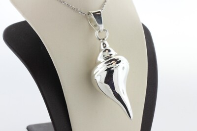 Sterling Silber 925 Muschel Meeresschnecke Muschel Charm Anhänger