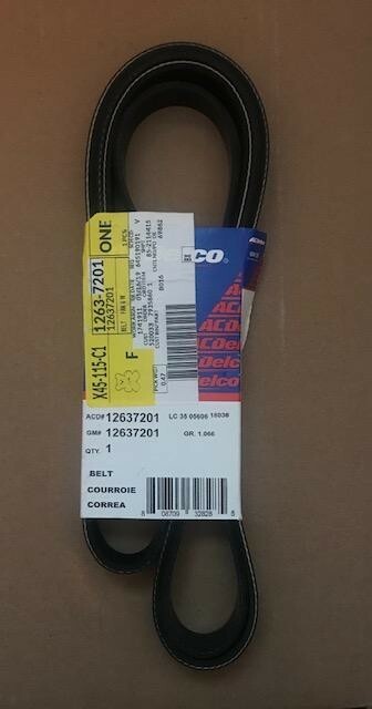 Serpentine Belt-VIN: X, Eng Code: LU3 ACDelco GM Original Serpentine Belt-VIN: X, Eng Code: LU3 ACDelco GM Original