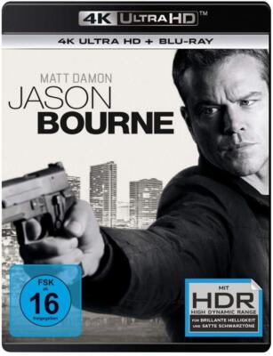 JASON BOURNE (Matt Damon, Tommy Lee Jones) 4K Ultra HD + Blu-ray Disc NEU+OVP