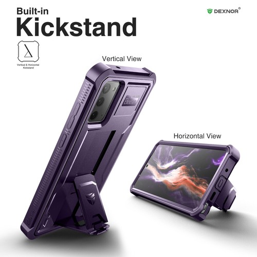 Funda Dexnor para Samsung Galaxy Note 20 5G resistente cubierta resistente con soporte - Imagen 49 de 57