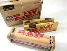 RAW Classic ROLLER, (2) Rolling Papers +Collectable Storage TIN