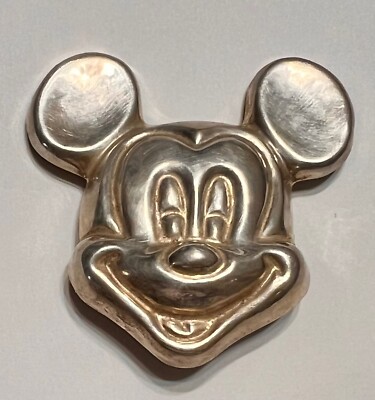 Vintage Disney Mickey Brooch VTG STERLING Mickey Mouse Brooch/Pendant