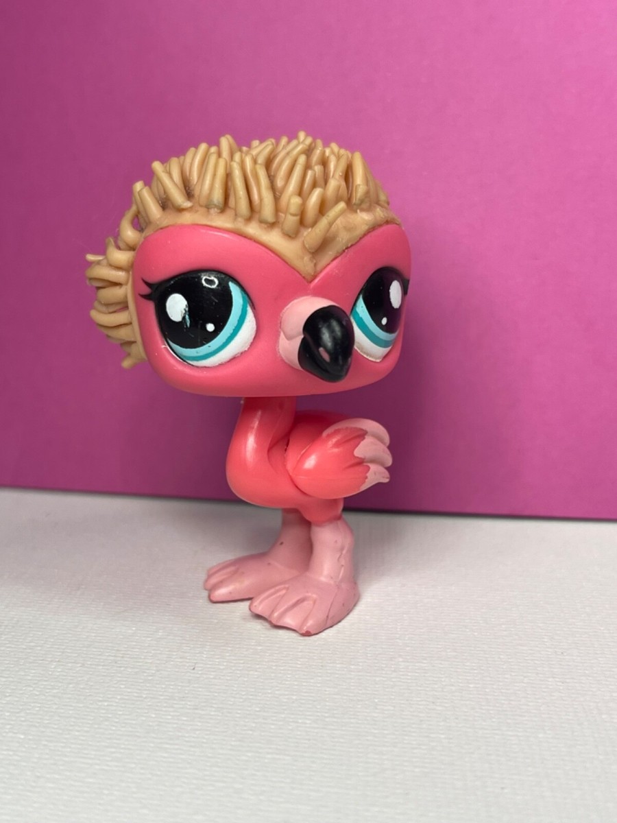 littlest pet shop 2572 flamingo rare authentic lps see