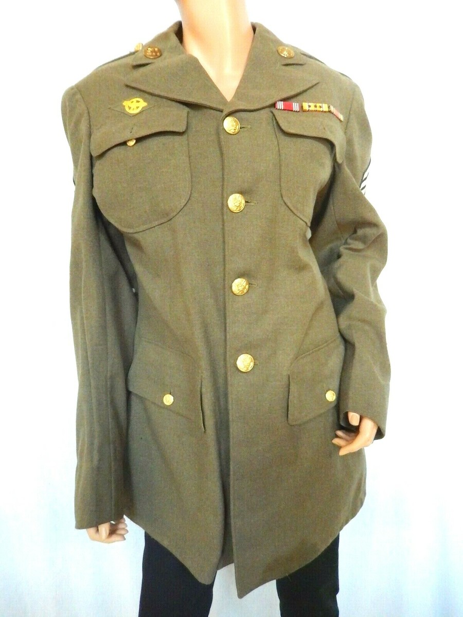 U.S. WW11 Dated 7/10/42 Uniform Jacket Coat Exc. Condition. Sz