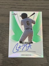 2013 Leaf Draft Prismatic Green Chris Bostick BA-CB1 Oakland Athletics /10