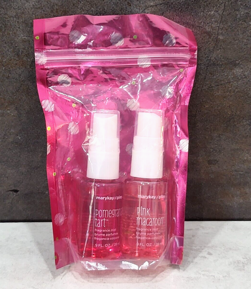 Mary Kay At Play Fragrance Mist ~ Pomegranate Tart & Pink Macaroon 0.9oz each