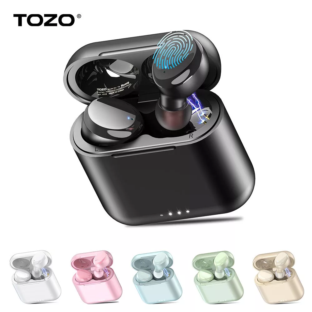 TOZO T6 True Wireless Earbuds Bluetooth 5.3 Headphones IPX8