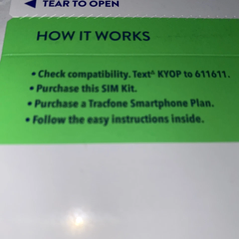 TRACFONE BYOP Bring Your Own Phone Sim Card Activation Kit Micro Nano X2 - Image 4 of 4