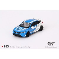 Mini Gt - Honda Civic Type R #3 - Pace Car Blue - MGT00753 (Lhd) - 1:64