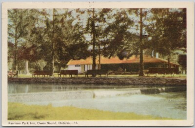 Harrison Park Inn Owen Sound Ontario ON PECO Postcard H68