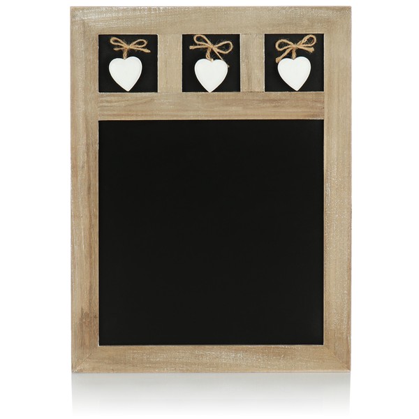 Memotafel - Kreidetafel Zum AufhäNgen - Dekorative Tafel Zum Beschriften - 40X30-image