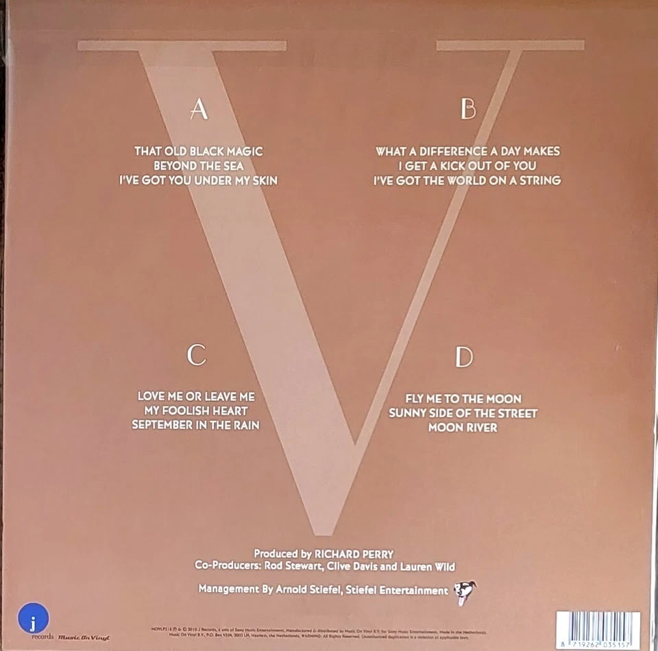 ROD STEWART FLY ME TO THE MOON-THE GREAT AMERICAN SONGBOOK, V5 - 180-GRAM VINYL - Image 2 of 2