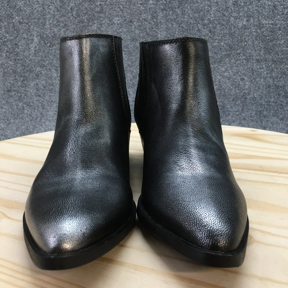 Chinese Laundry Boots Womens 7.5 Farrah Chelsea Booties Silver Leather Metallic - Image 4 of 4