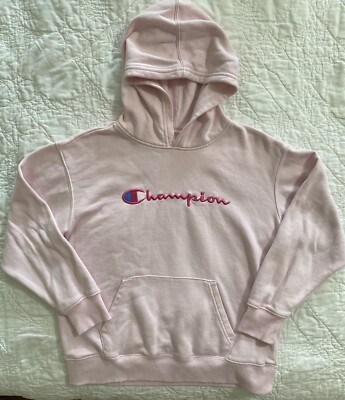 Champion Youth Girl's Fleece Hoodie, XL, Pink
