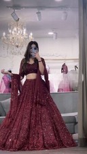 BOLLYWOOD INDIAN LEHNGA ETHNIC WEDDING PAKISTANI BRIDAL PARTY LEHNGA CHOLI