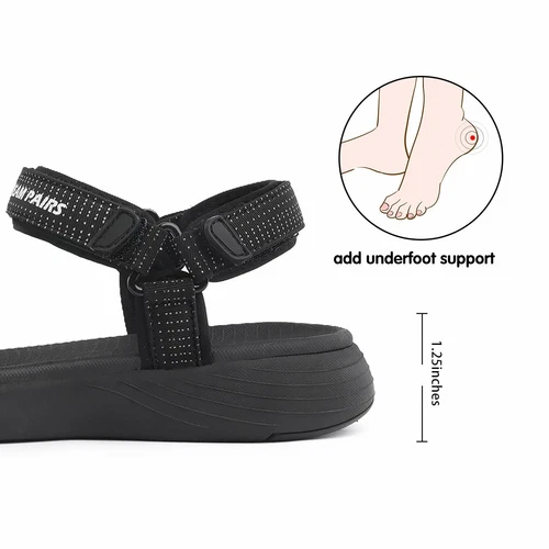 Women Sport Sandals Hiking Outdoor LightWeight Athletic Open Toe Casual Sandals - Picture 6 of 22