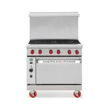 American Range ARGF-4 24" Gas Restaurant Range w/ (4) Open Burners, (1) Space...