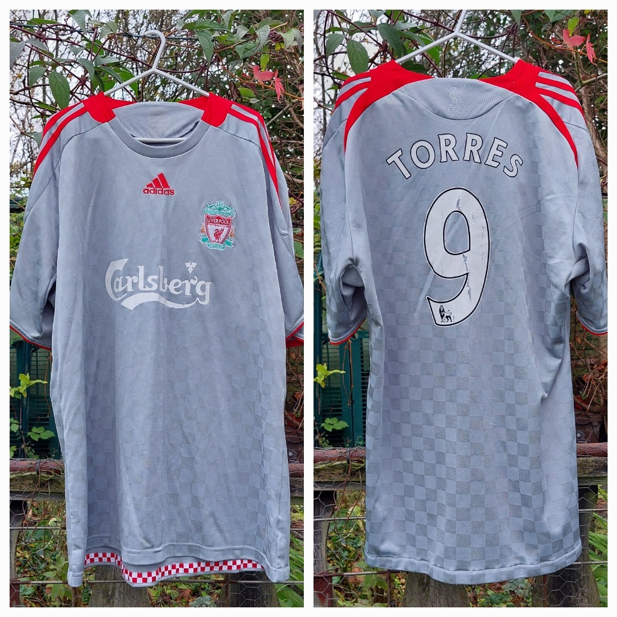 9 Torres - Adidas Liverpool Away Kit 2008-09 - XL Football