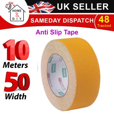 Antirutschband gelb rutschfest hoher Grip selbstklebend Sicherheitsboden 50mm x 10m
