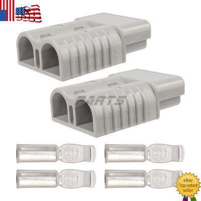 2X 175A Battery Quick Connect Disconnect Cable Plug Winch Terminal connector Kit