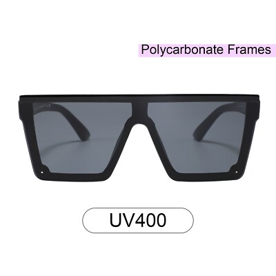 Broadway 4371-1 Rectangular Tinted Sunglasses Black