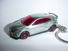 HOT 3D HONDA CIVIC TYPE R CUSTOM KEYCHAIN keyring key DOHC vTEC shiny Hot Wheels