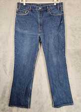 Vintage Levi's 517 Jeans Men's 38x31.5 Boot Cut Blue 90s Y2K