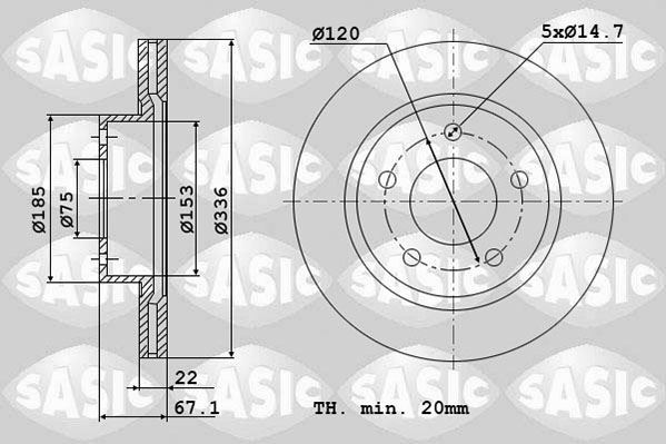 Disques de frein arriere pour BMW Serie 3 E90 Touring 320d 330d