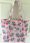 Vera Bradley ~ "Happiness Returns Pink" ~ Small Vera Tote Bag ~ NWT