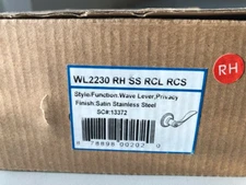 Copper Creek 2230 RH SS RCL RCS, Stainless, Privacy Lever