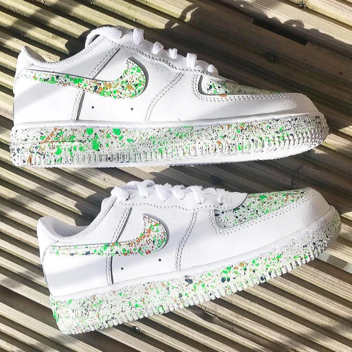 Custom Nike Air Force 1 Shoes Waves