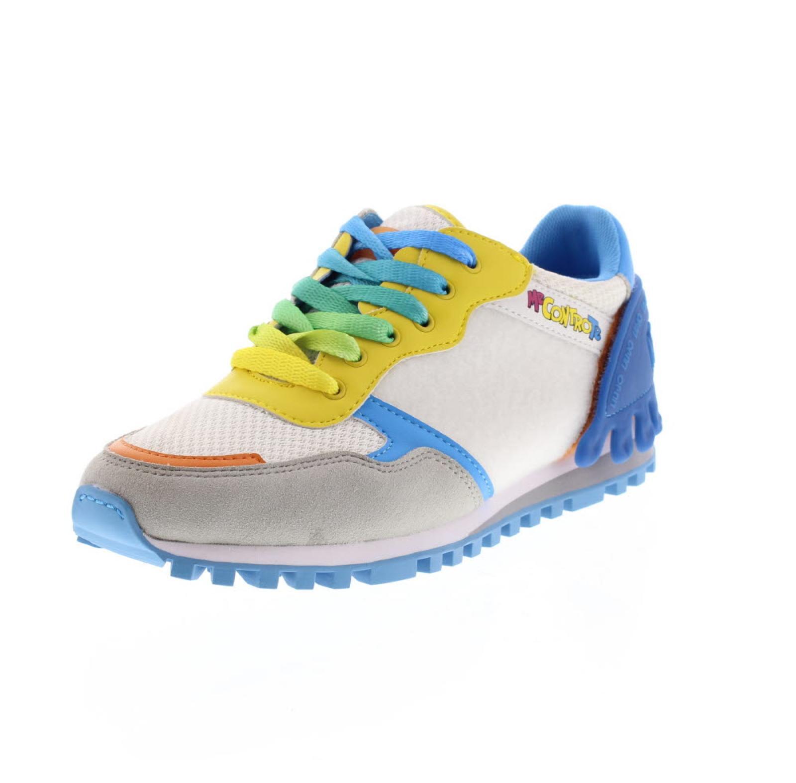 Liu Jo Me Contro Te Wonder 2 Sneakers Con Patch 25/31 Bianco - Taglia 27 Junior