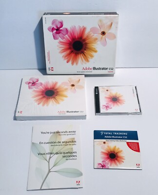 Adobe Illustrator CS2 Upgrade for Macintosh With User Guide Serial # & Training