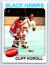 1975-76 Topps #139 Cliff Koroll Chicago Blackhawks