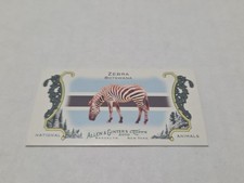 2010 Topps Allen and Ginter Mini National Animals #NA49 Zebra/Botswana - Rare